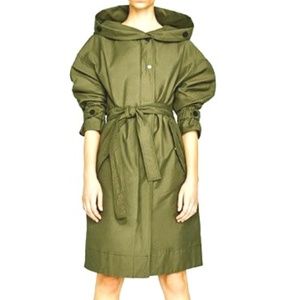 Zara - Long Trench Coat With Hood